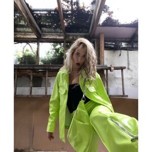 Neon Green lil peep crossbody rockstar collection